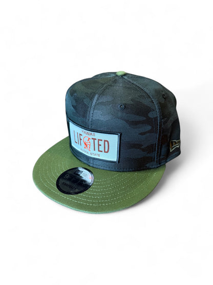LIFTED LICENSE PLATE PATCH FLATBILL SNAPBACK HAT