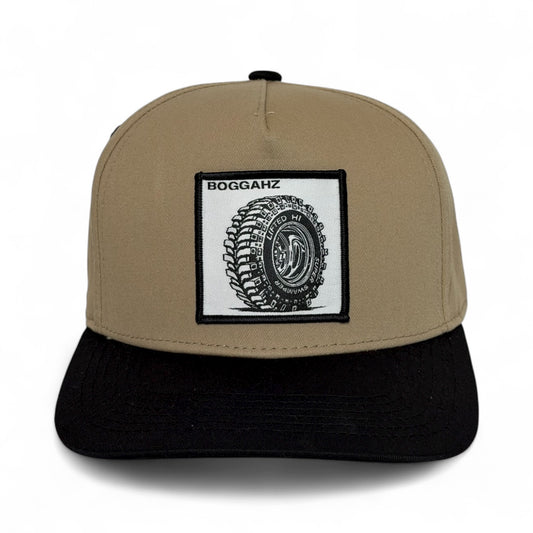 BOGGAHZ SNAPBACK KHAKI & BLACK