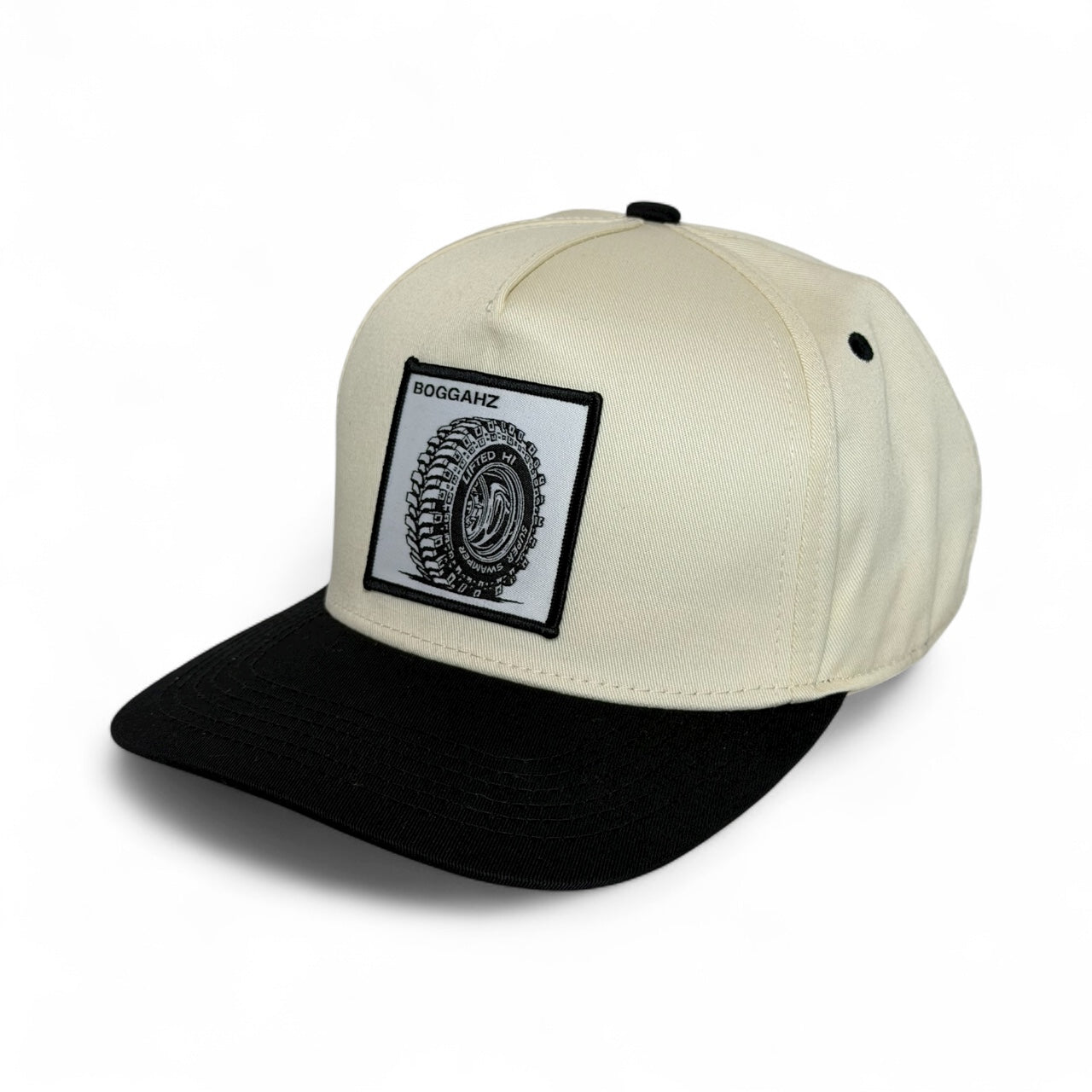 BOGGAHZ SNAPBACK CREAM & BLACK