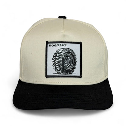 BOGGAHZ SNAPBACK CREAM & BLACK